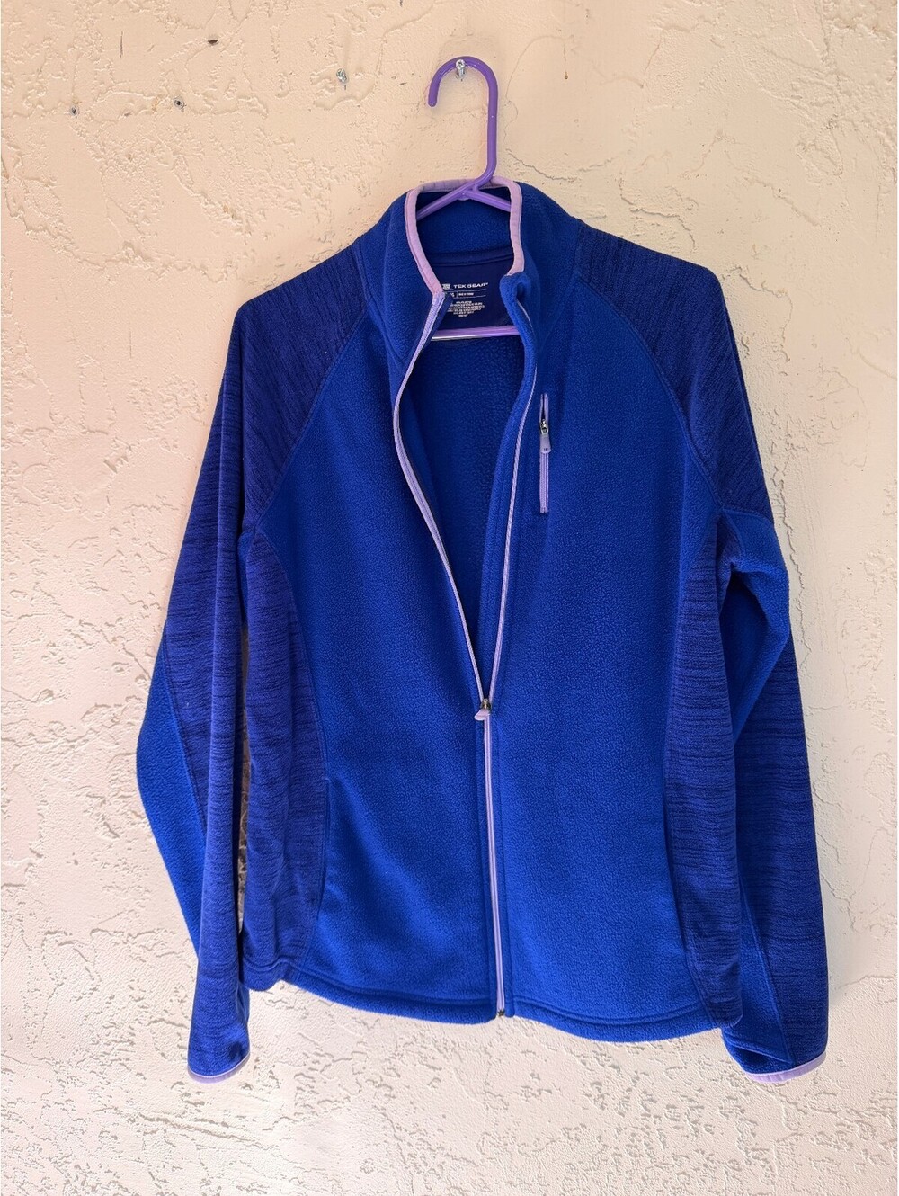 Tek Gear Women's XL Blue Full Zip Fleece Jacket